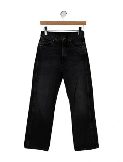 Pre-owned B Sides High-rise Wide Leg Jeans In Black