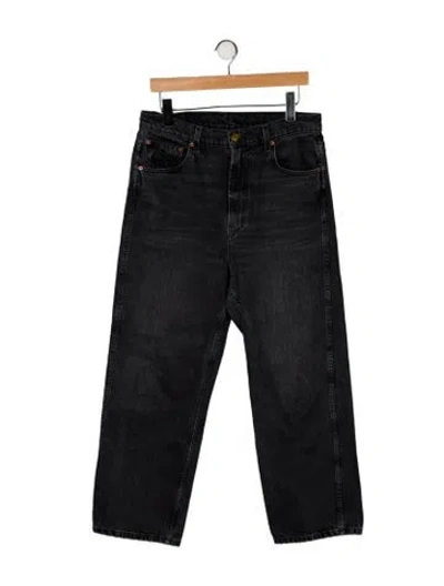 Pre-owned B Sides High-rise Wide Leg Jeans In Black