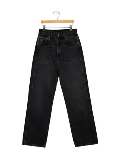 Pre-owned B Sides High-rise Wide Leg Jeans In Black