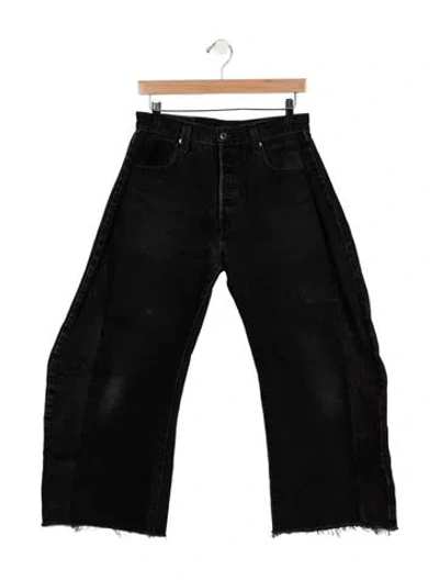Pre-owned B Sides High-rise Wide Leg Jeans In Black