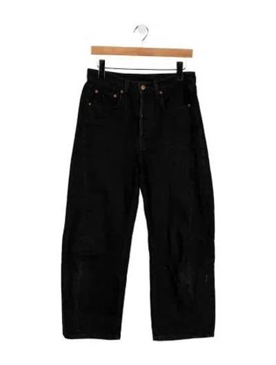 Pre-owned B Sides High-rise Wide Leg Jeans In Black