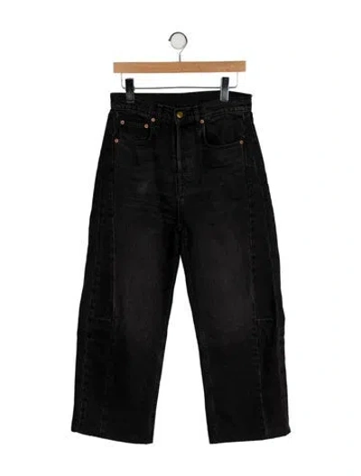 Pre-owned B Sides High-rise Wide Leg Jeans In Black