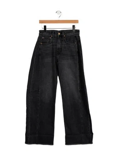 Pre-owned B Sides High-rise Wide Leg Jeans In Black