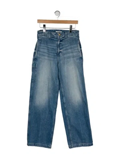 Pre-owned B Sides High-rise Wide Leg Jeans In Blue