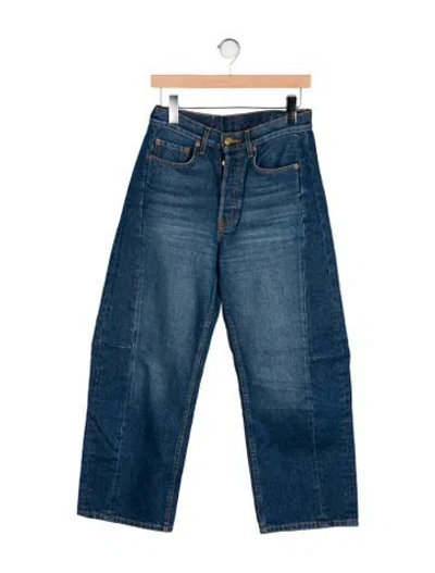 Pre-owned B Sides High-rise Wide Leg Jeans In Blue