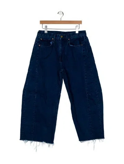 Pre-owned B Sides High-rise Wide Leg Jeans In Blue