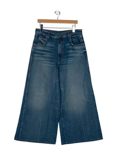 Pre-owned B Sides High-rise Wide Leg Jeans In Blue