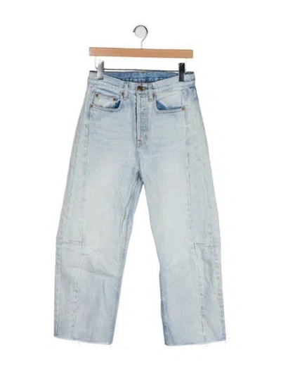 Pre-owned B Sides High-rise Wide Leg Jeans In Blue