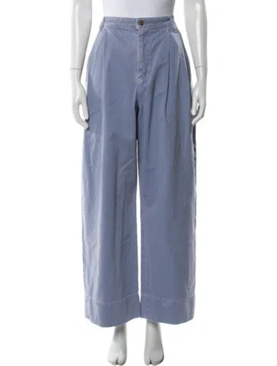 Pre-owned B Sides High-rise Wide Leg Jeans In Blue