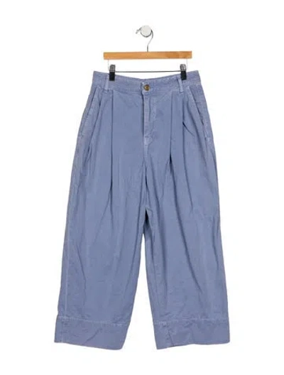 Pre-owned B Sides High-rise Wide Leg Jeans In Blue