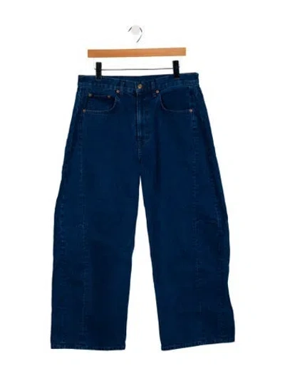 Pre-owned B Sides High-rise Wide Leg Jeans In Blue