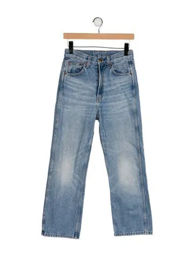 Pre-owned B Sides High-rise Wide Leg Jeans In Blue