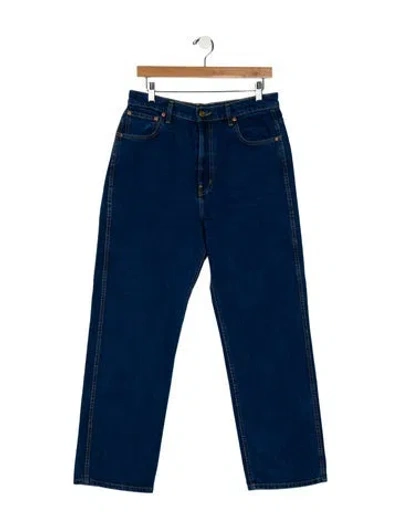 Pre-owned B Sides High-rise Wide Leg Jeans In Blue