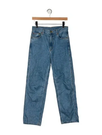 Pre-owned B Sides High-rise Wide Leg Jeans In Blue