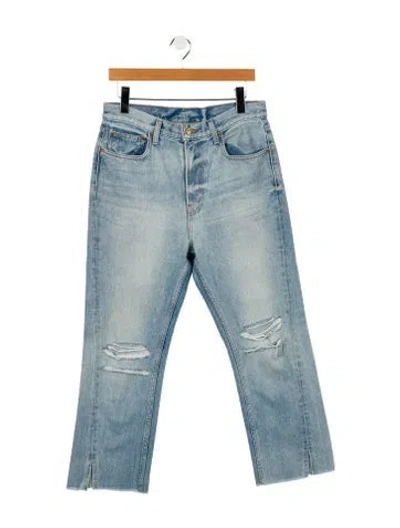 Pre-owned B Sides High-rise Wide Leg Jeans In Blue