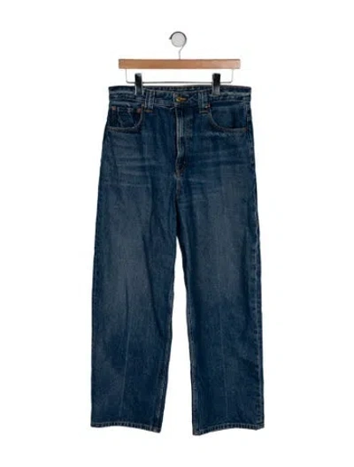 Pre-owned B Sides High-rise Wide Leg Jeans In Blue