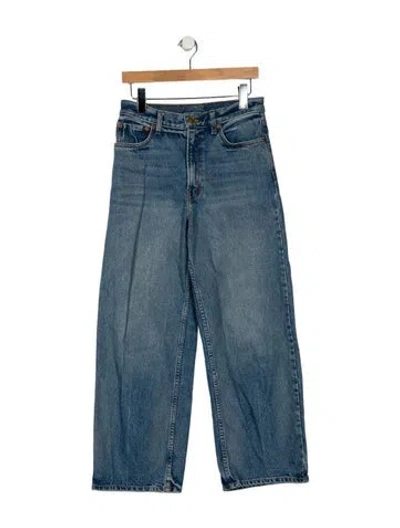Pre-owned B Sides High-rise Wide Leg Jeans In Blue