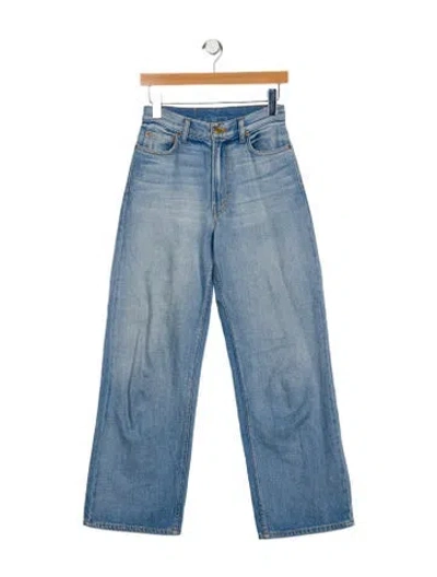 Pre-owned B Sides High-rise Wide Leg Jeans In Blue