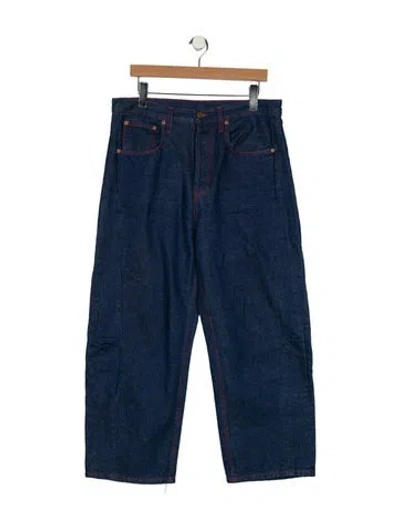 Pre-owned B Sides High-rise Wide Leg Jeans In Blue