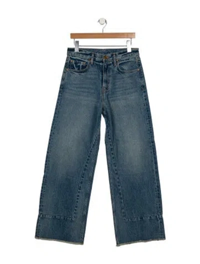 Pre-owned B Sides High-rise Wide Leg Jeans In Blue
