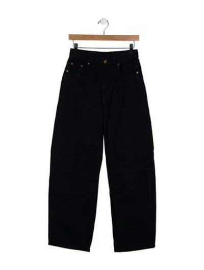 Pre-owned B Sides High-rise Wide Leg Jeans In Blue