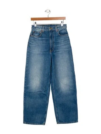 Pre-owned B Sides High-rise Wide Leg Jeans In Blue