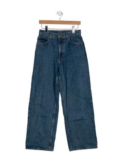 Pre-owned B Sides High-rise Wide Leg Jeans In Blue