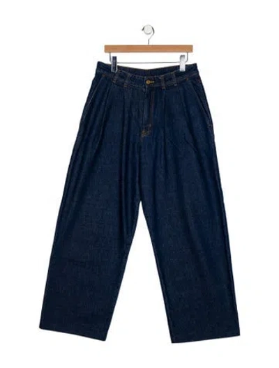 Pre-owned B Sides High-rise Wide Leg Jeans In Blue