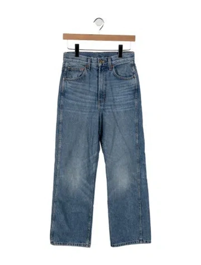 Pre-owned B Sides High-rise Wide Leg Jeans In Blue