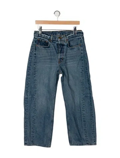 Pre-owned B Sides High-rise Wide Leg Jeans In Blue