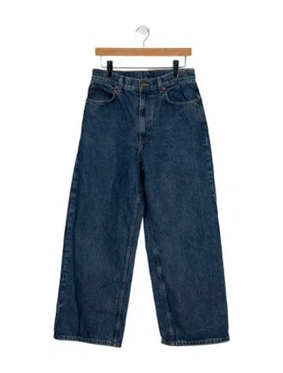 Pre-owned B Sides High-rise Wide Leg Jeans In Blue