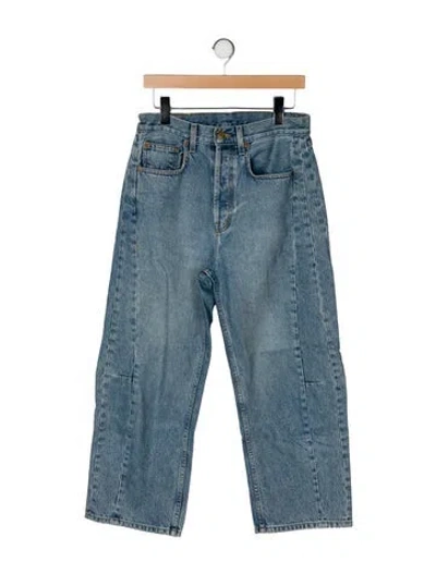 Pre-owned B Sides High-rise Wide Leg Jeans In Blue