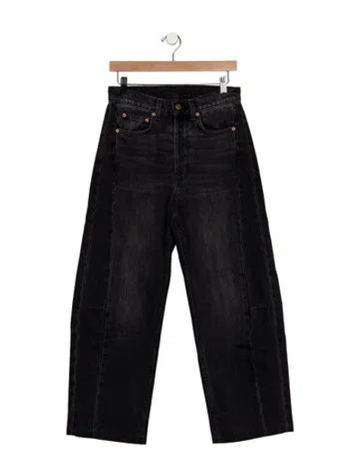 Pre-owned B Sides High-rise Wide Leg Jeans In Blue