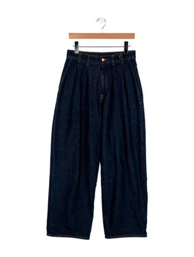 Pre-owned B Sides High-rise Wide Leg Jeans In Blue