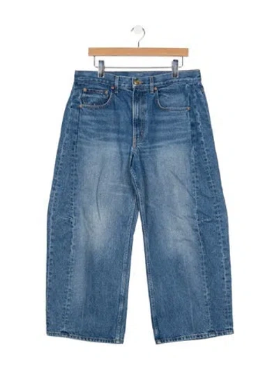 Pre-owned B Sides High-rise Wide Leg Jeans In Blue