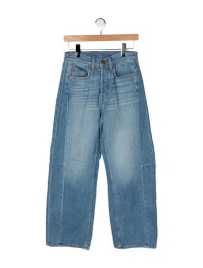 Pre-owned B Sides High-rise Wide Leg Jeans In Blue