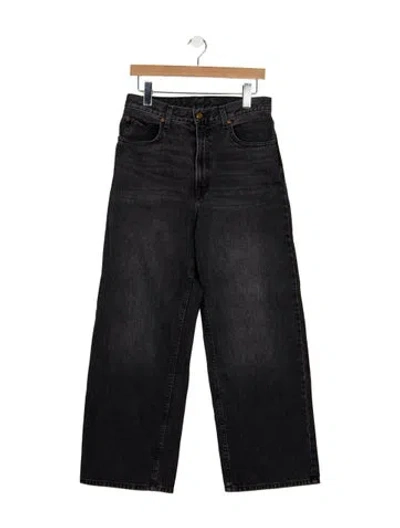 Pre-owned B Sides High-rise Wide Leg Jeans In Blue