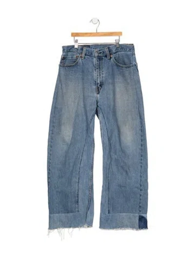 Pre-owned B Sides High-rise Wide Leg Jeans In Blue