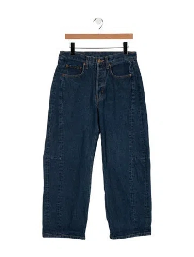 Pre-owned B Sides High-rise Wide Leg Jeans In Blue
