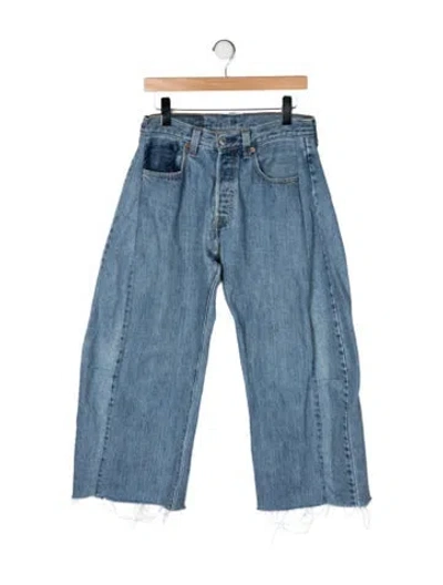 Pre-owned B Sides High-rise Wide Leg Jeans In Blue
