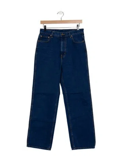 Pre-owned B Sides High-rise Wide Leg Jeans In Blue