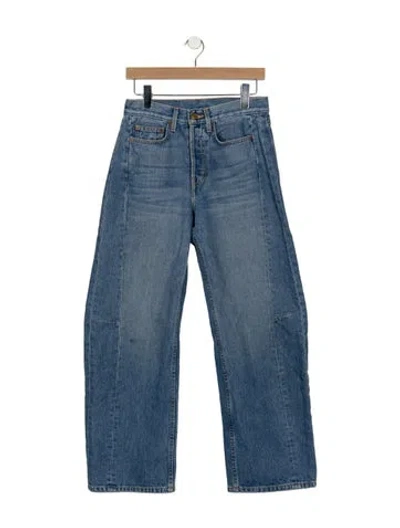 Pre-owned B Sides High-rise Wide Leg Jeans In Blue