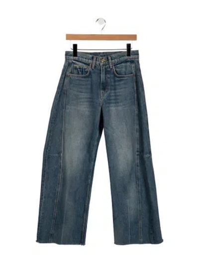 Pre-owned B Sides High-rise Wide Leg Jeans In Blue