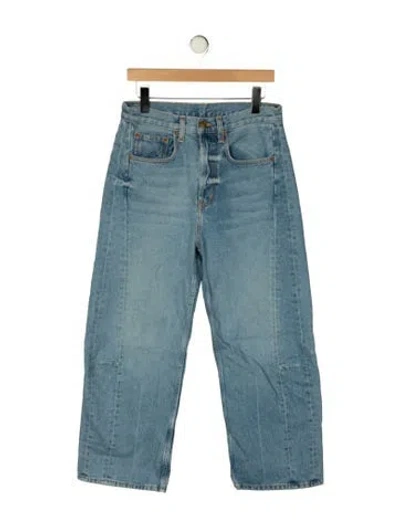 Pre-owned B Sides High-rise Wide Leg Jeans In Blue