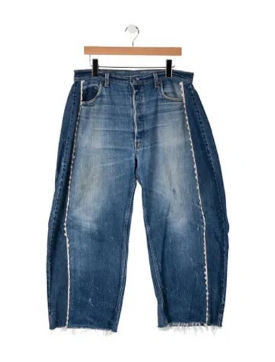 Pre-owned B Sides High-rise Wide Leg Jeans In Blue