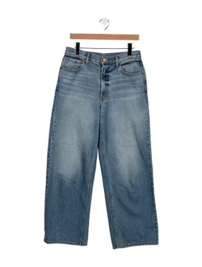 Pre-owned B Sides High-rise Wide Leg Jeans In Blue