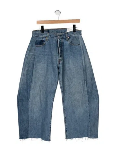 Pre-owned B Sides High-rise Wide Leg Jeans In Blue