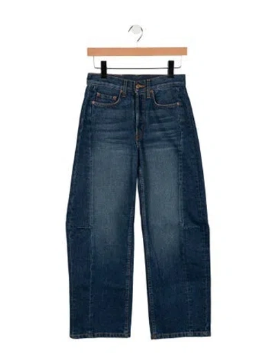Pre-owned B Sides High-rise Wide Leg Jeans In Blue