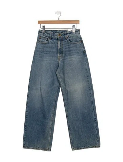 Pre-owned B Sides High-rise Wide Leg Jeans In Blue