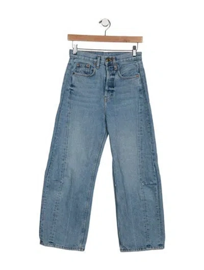 Pre-owned B Sides High-rise Wide Leg Jeans In Blue